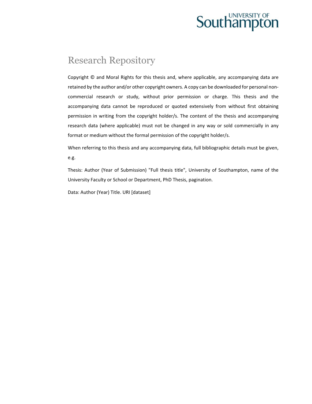 Research Repository