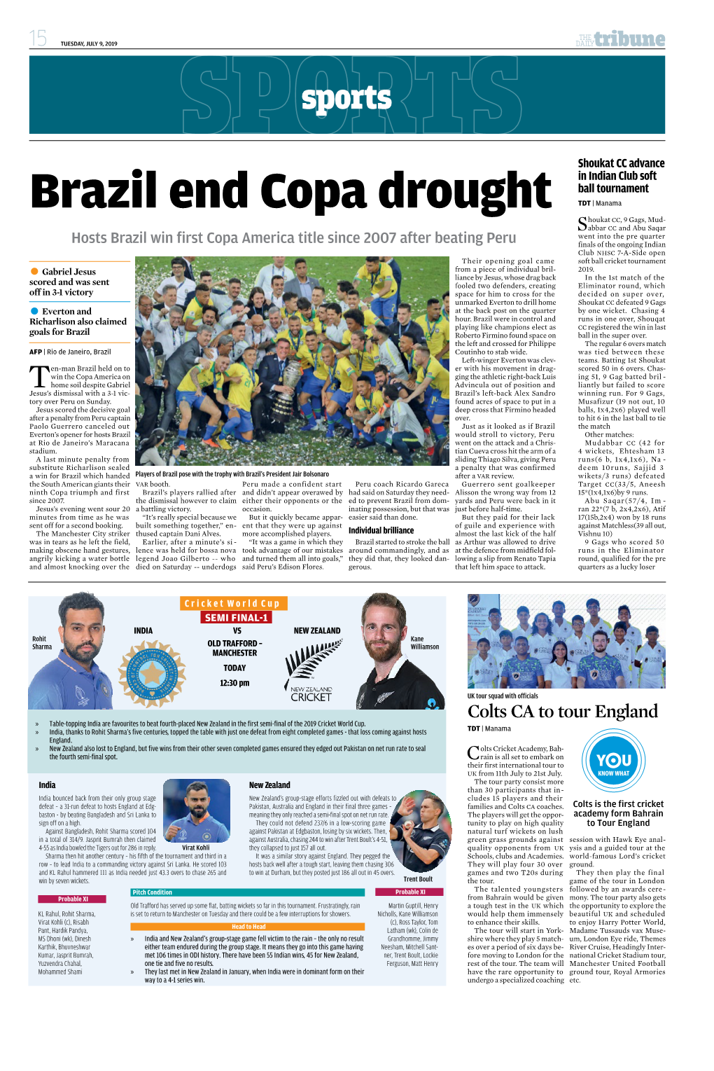 Brazil End Copa Drought