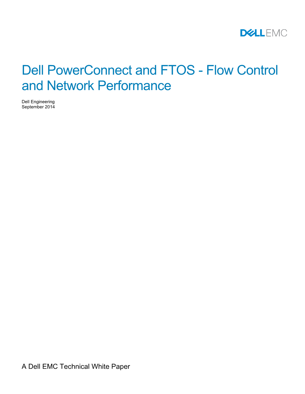 Dell Powerconnect and FTOS - Flow Control and Network Performance