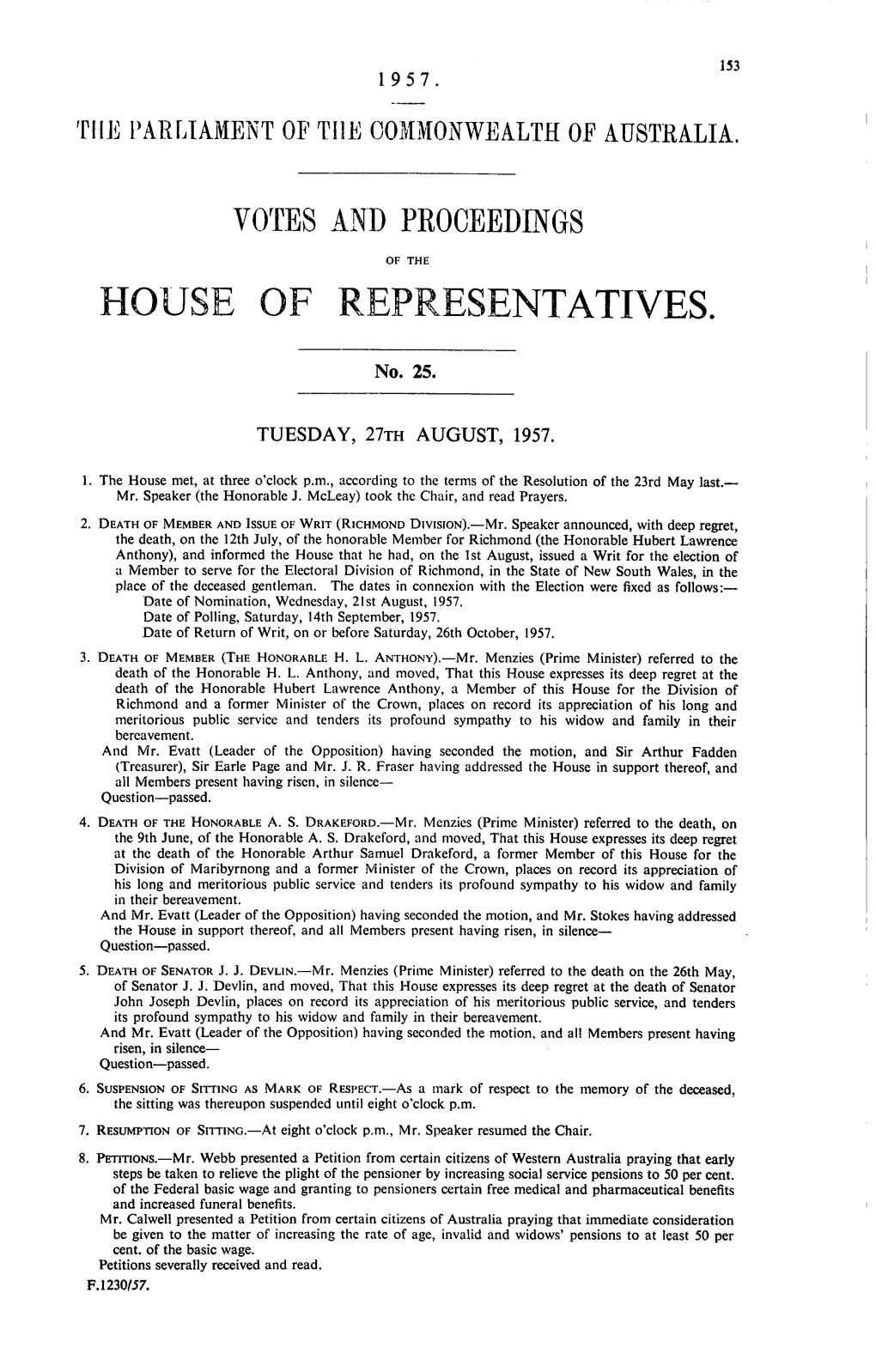 House of Representatives