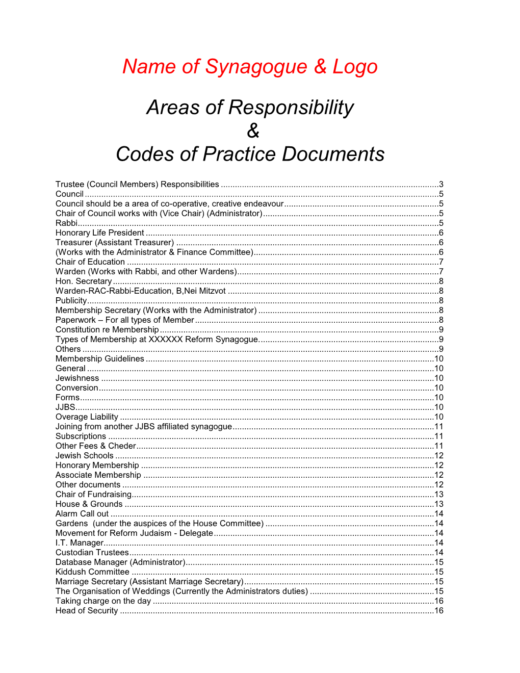 Cover of Codes Booklet