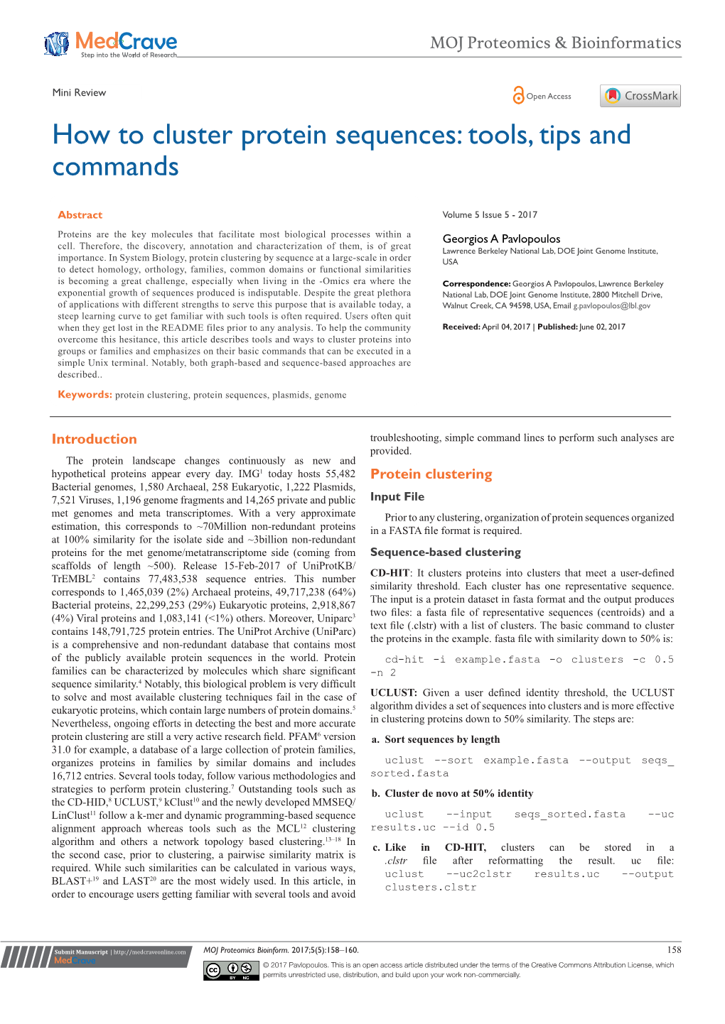 How to Cluster Protein Sequences: Tools, Tips and Commands