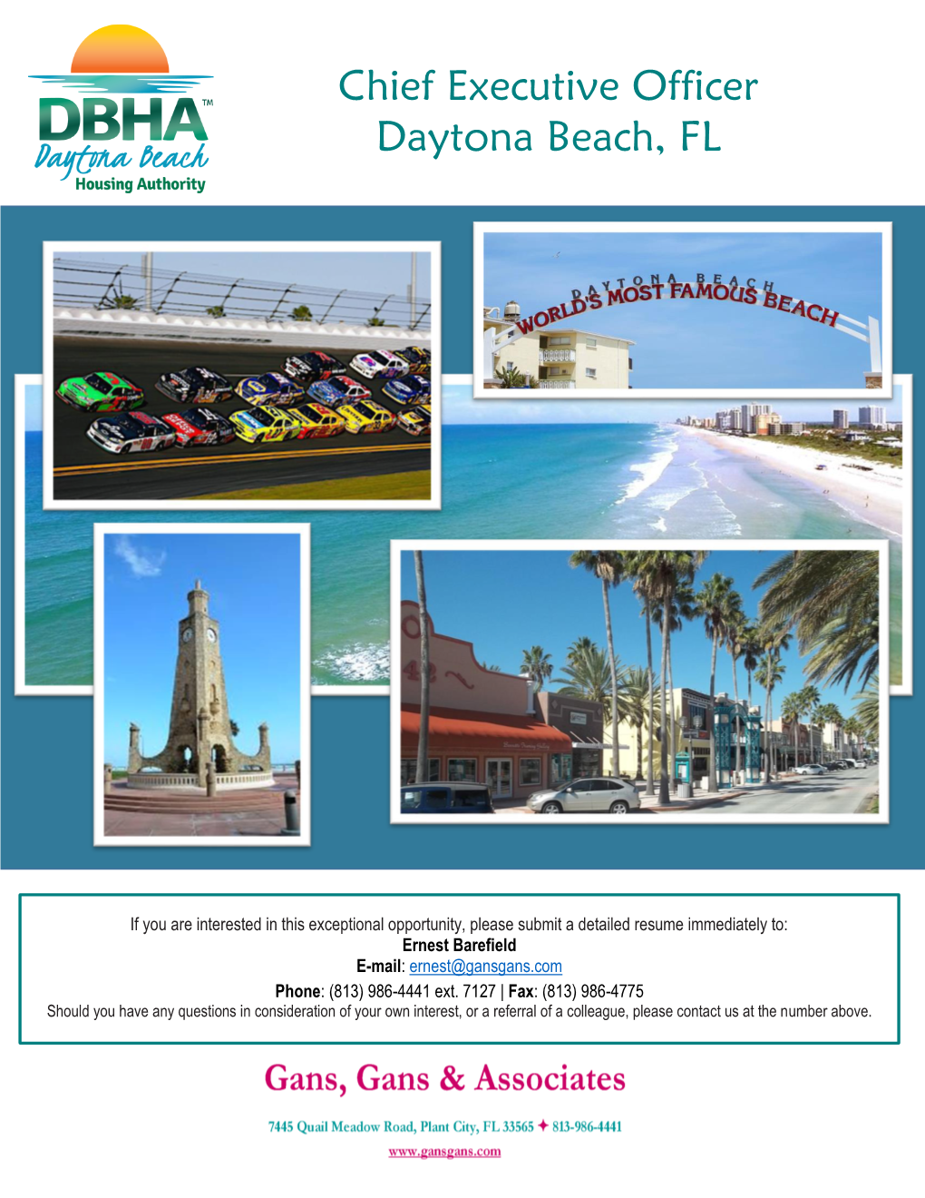 Chief Executive Officer Daytona Beach, FL