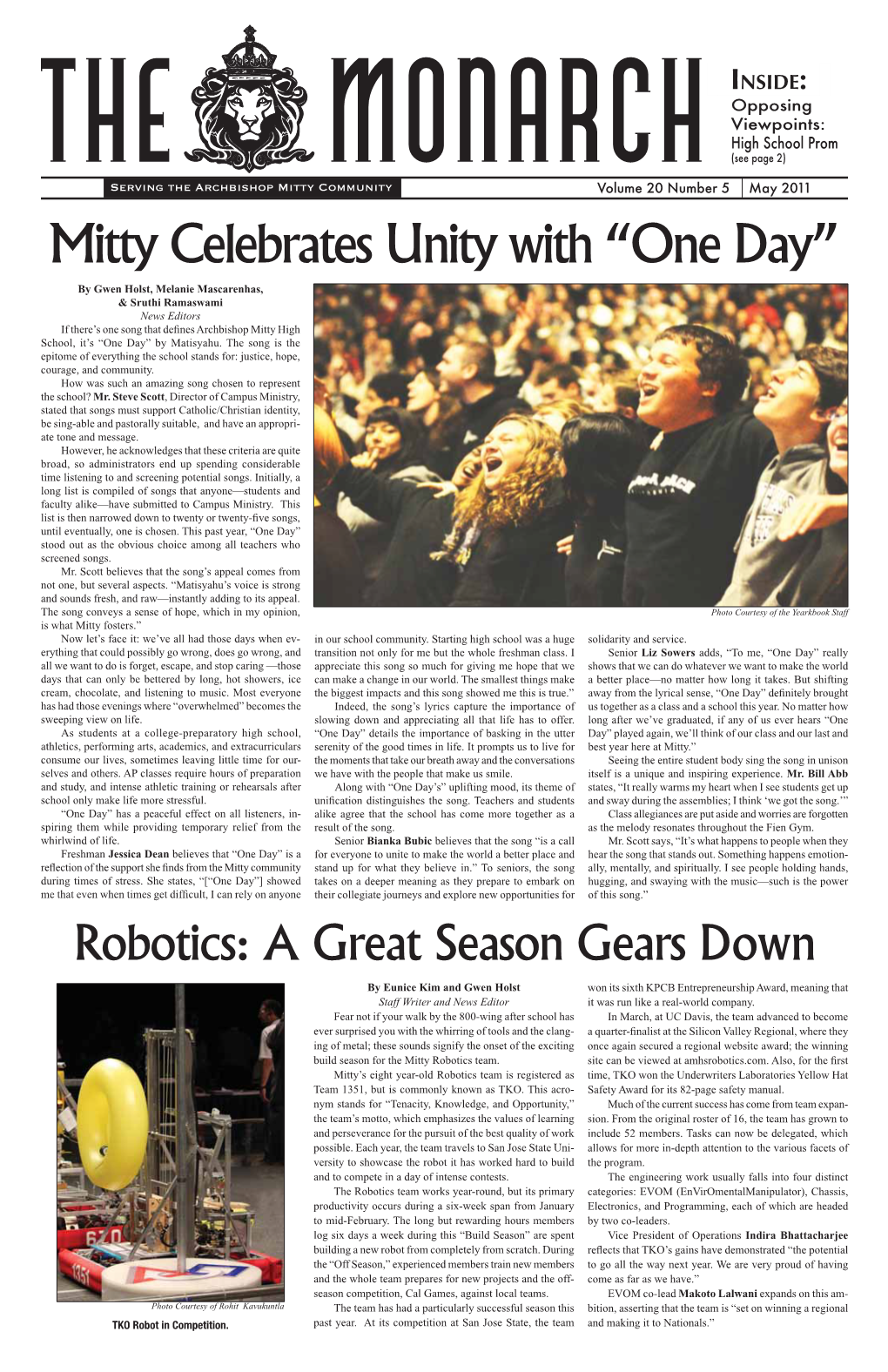 The Monarch Edition 20.5 May 2011 (Pdf)
