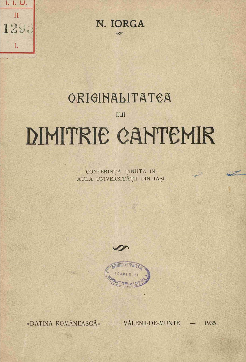 Dimitrie Cantemir