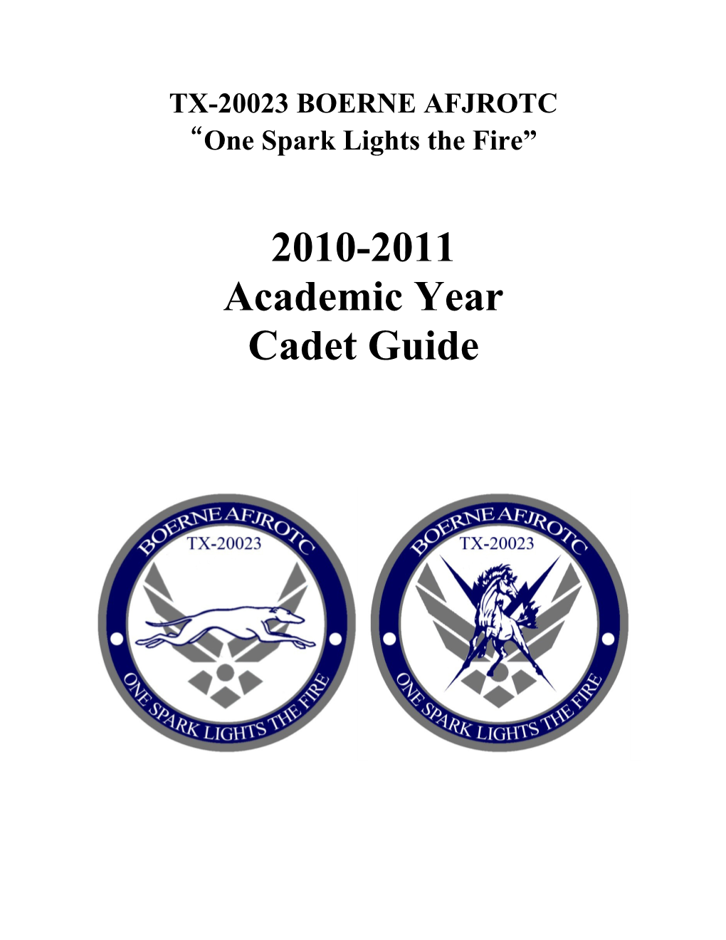 Ch 1 Cadet Guide