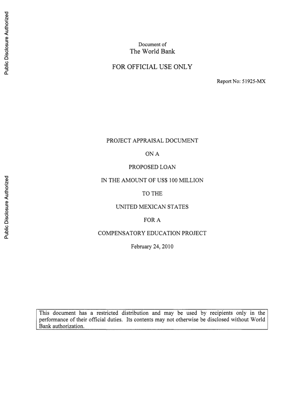 World Bank Document