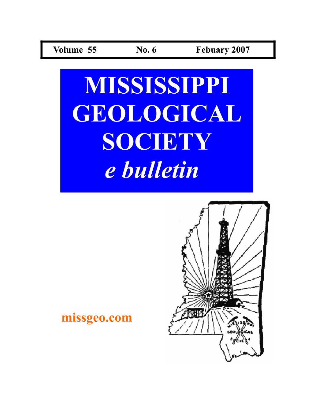 MISSISSIPPI GEOLOGICAL SOCIETY E Bulletin
