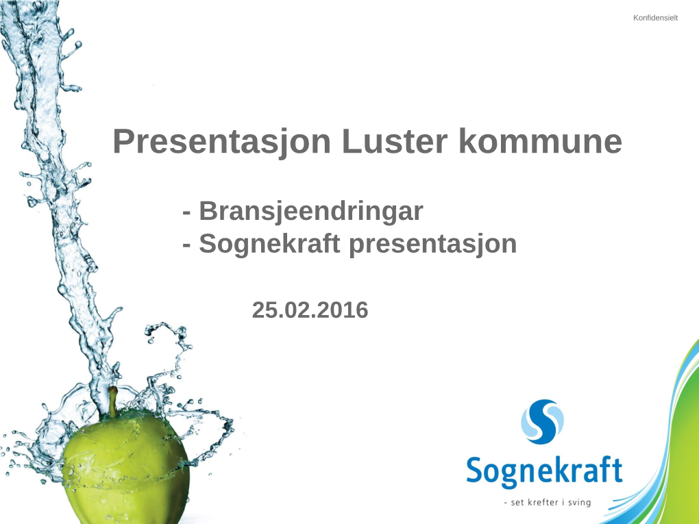 Presentasjon Av Sognekraft