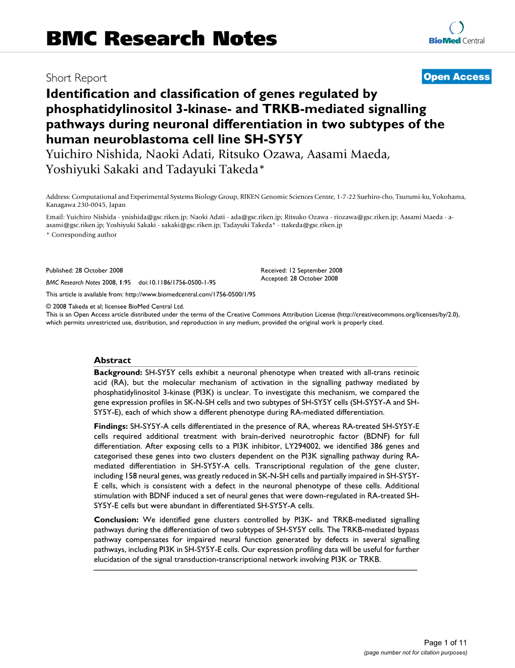 BMC Research Notes Biomed Central