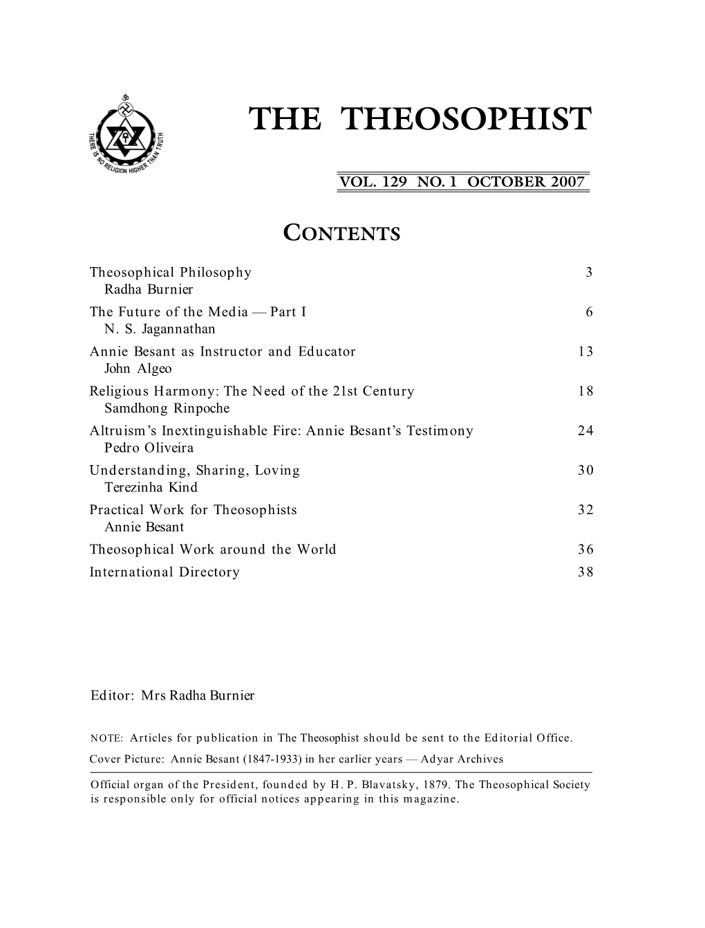 The Theosophist