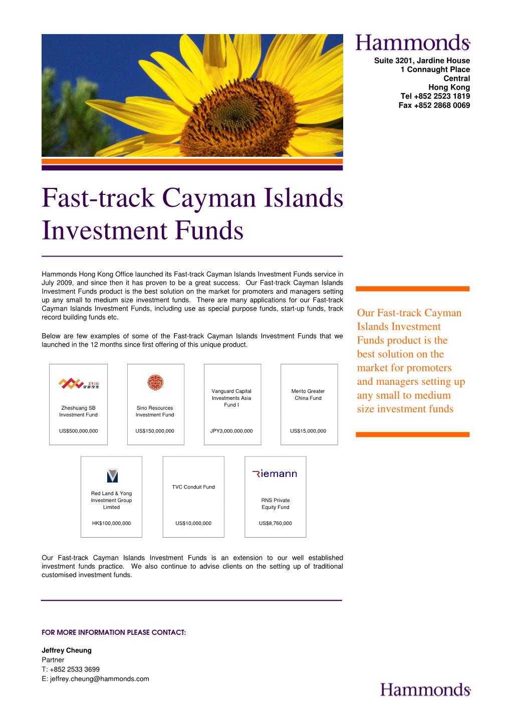 Fast-Track Cayman Islands Investment Funds