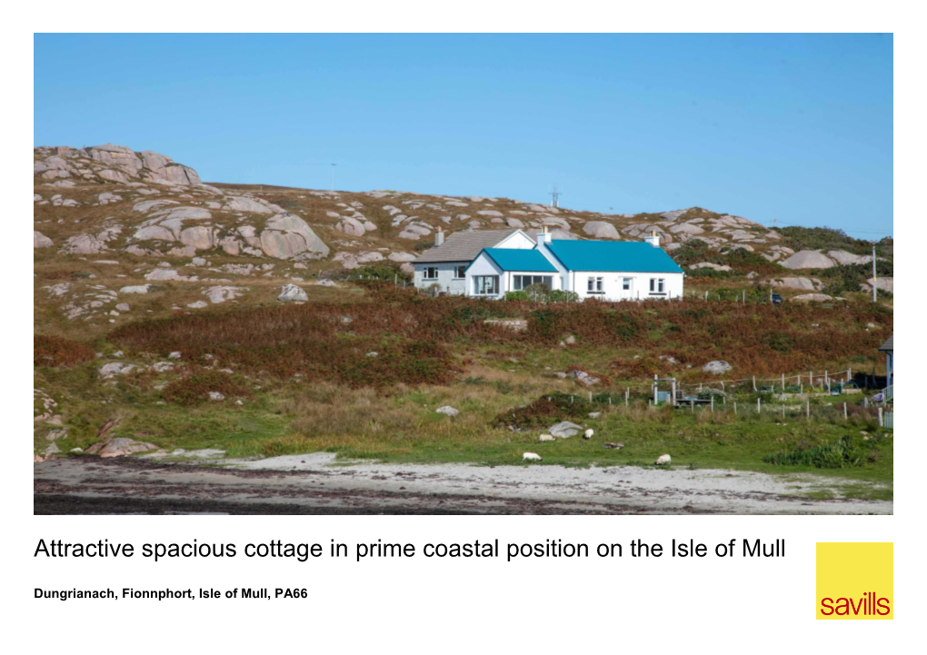 Attractive Spacious Cottage in Prime Coastal Position on the Isle of Mull