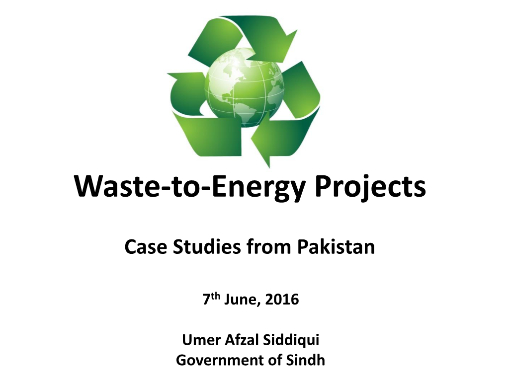 Waste-To-Energy Projects