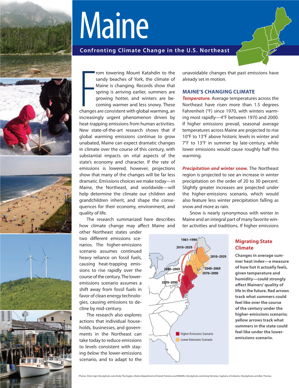 Executive Summary of Climate Change Impacts on Maine