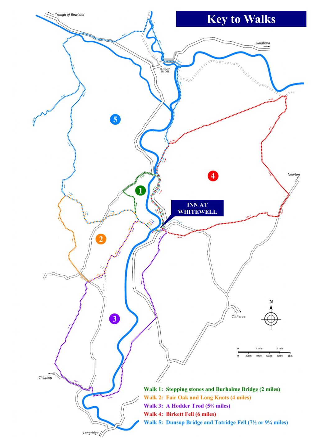 INN at WHITEWELL Walk 1: Stepping Stones and Burholme Bridge