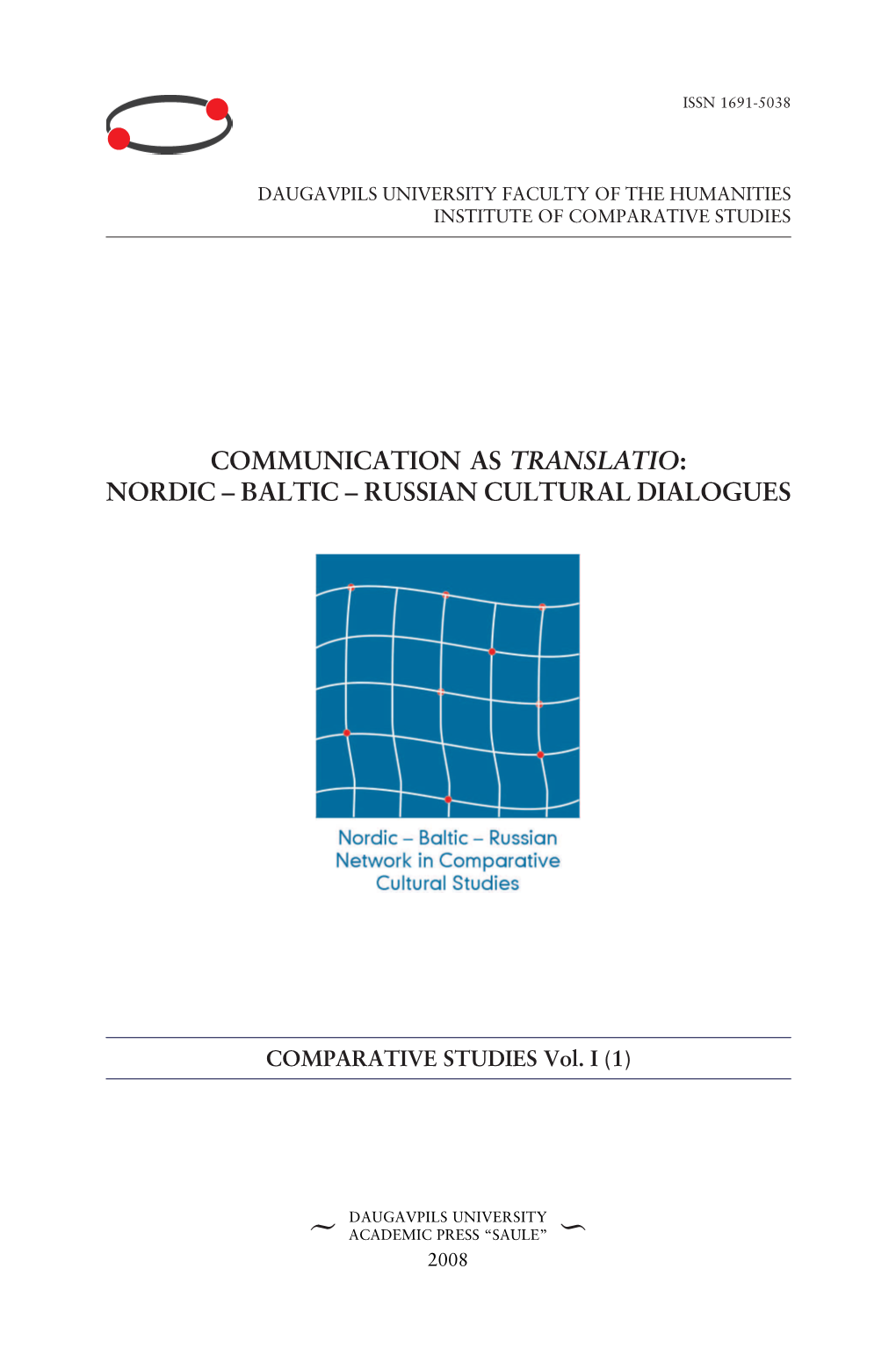 Comparative Studies Vol I.Pmd