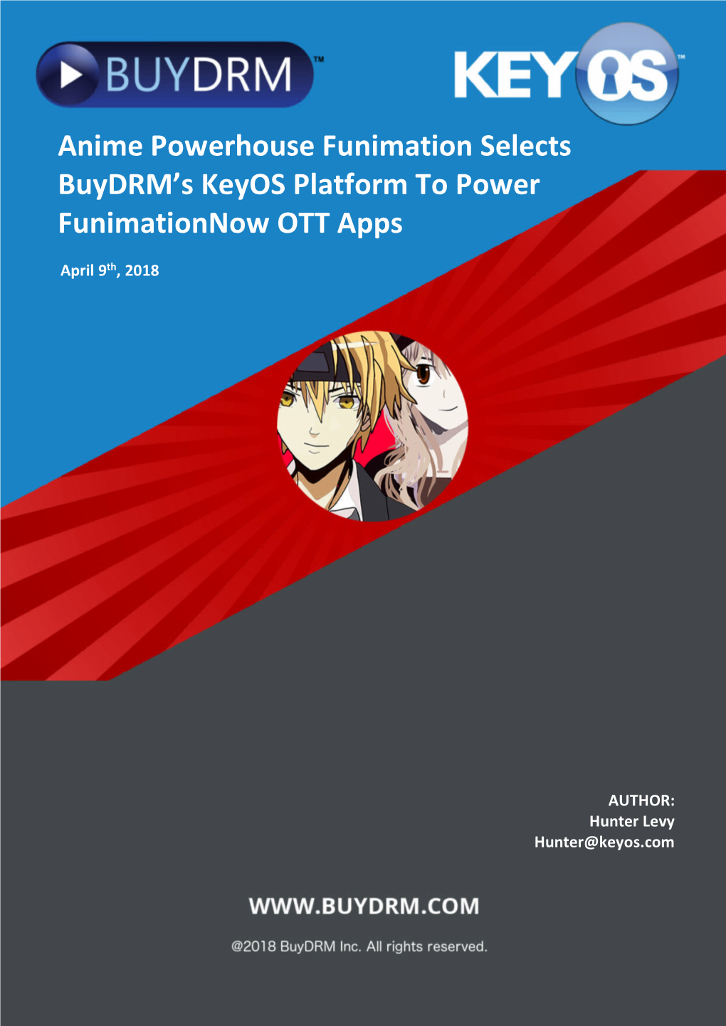 Anime Powerhouse Funimation Selects Buydrm's Keyos Platform