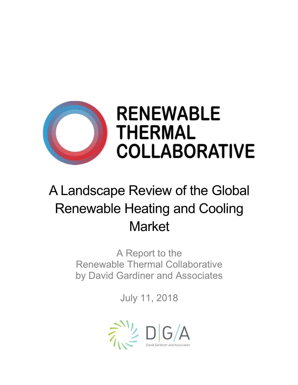 A Landscape Review of the Global Renewable Heating and Cooling Market