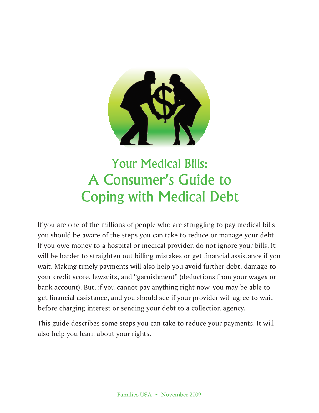 A Consumer's Guide to Coping with Medical Debt (PDF)