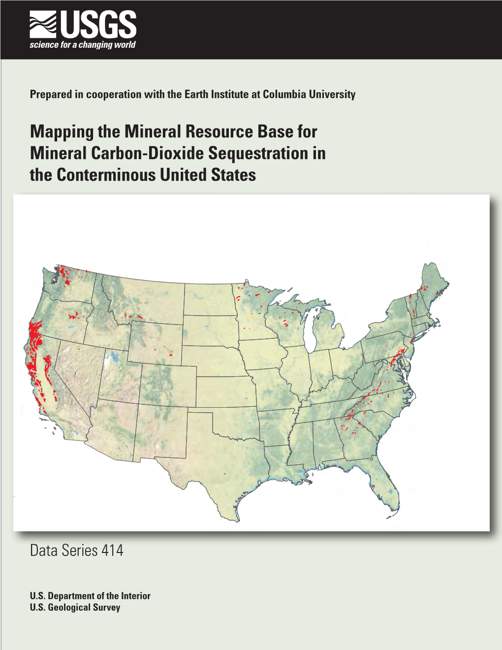 Mapping the Mineral Resource Base for Mineral Carbon-Dioxide Sequestration in the Conterminous United States