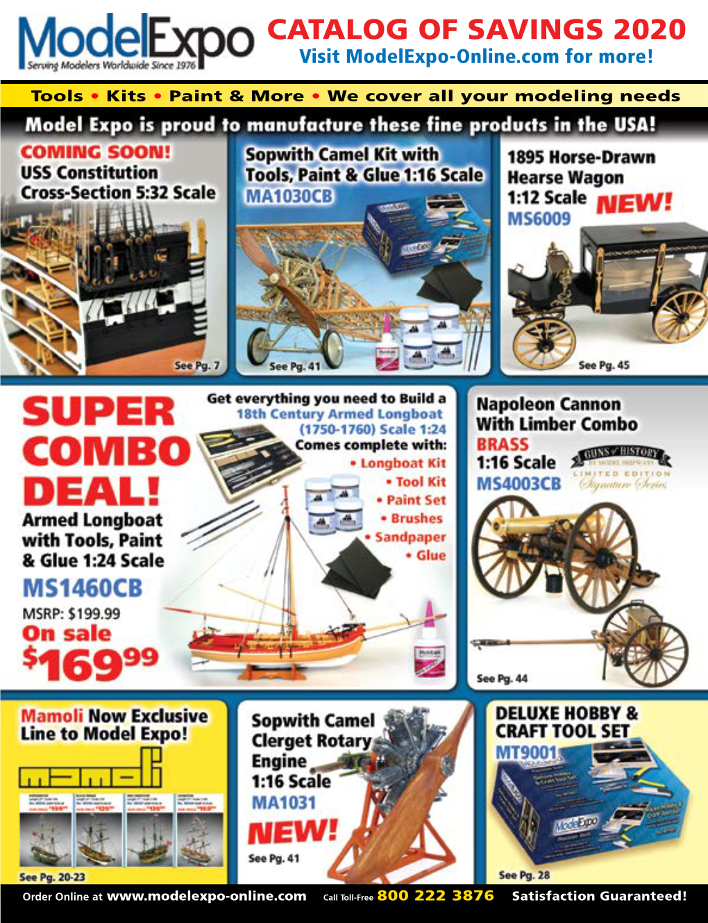 CATALOG of SAVINGS 2020 Visit Modelexpo-Online.Com for More!