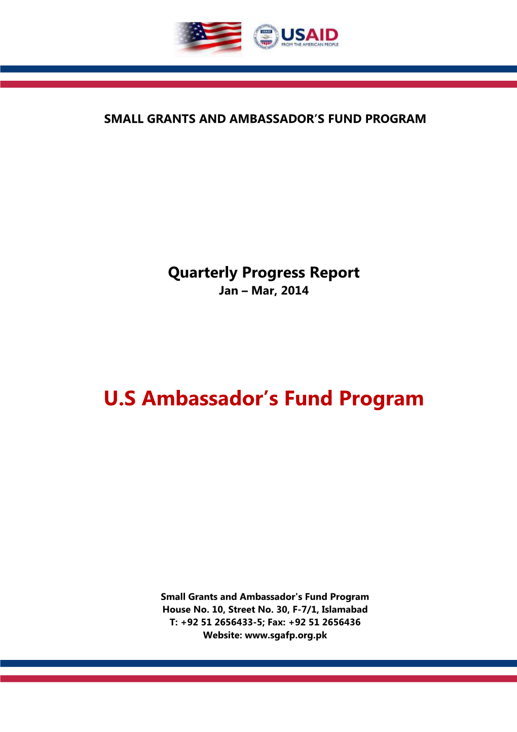 Small Grants & Ambassador's Fund Program