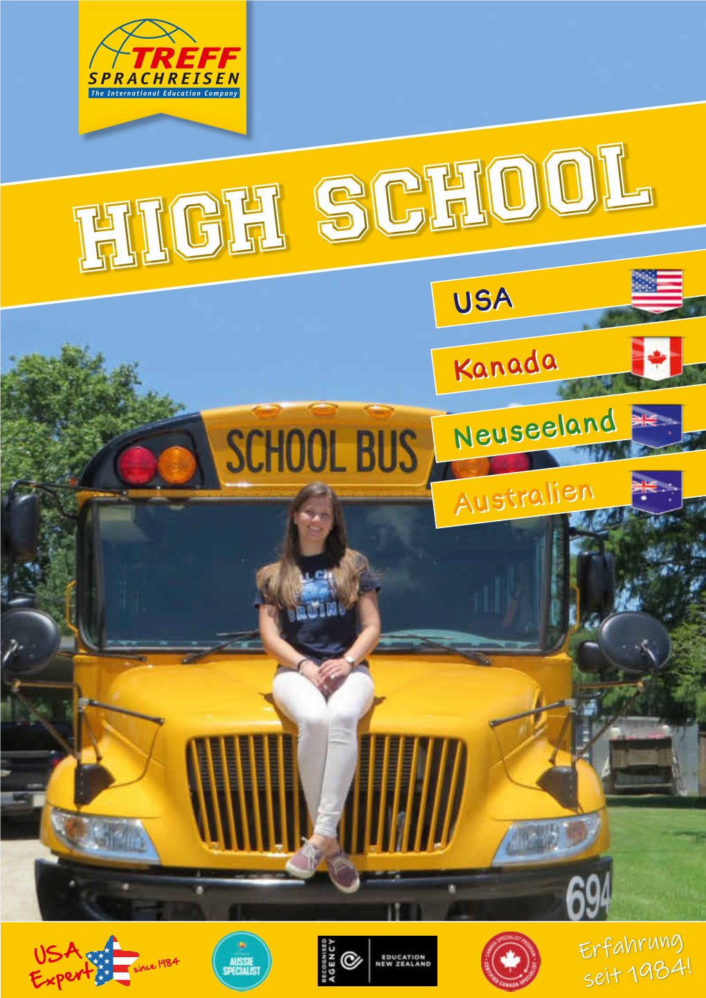 High School Aufenthalte USA, Kanada, Australien, Neuseeland