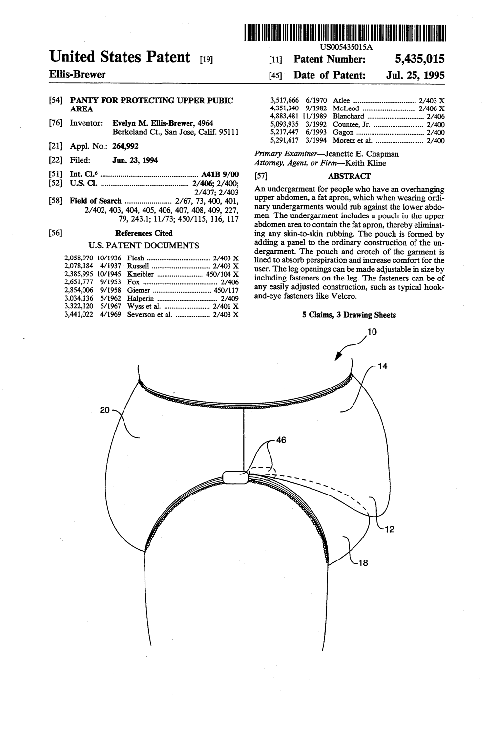 5435015 2651777 5/1953 Fox. Including Fasteners on the Leg. The