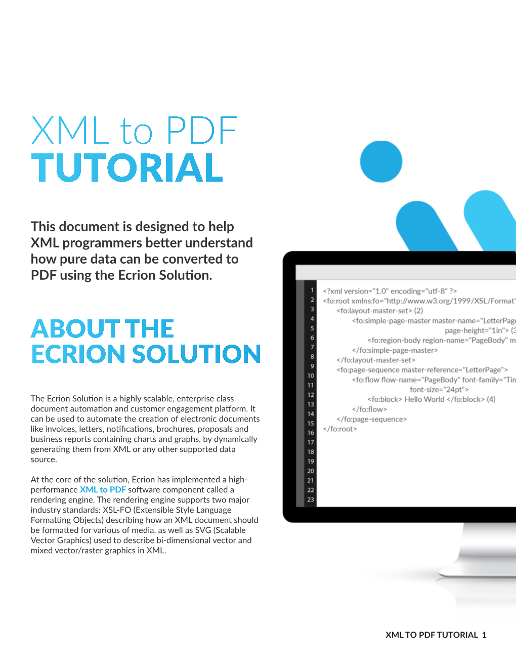 XML to PDF TUTORIAL