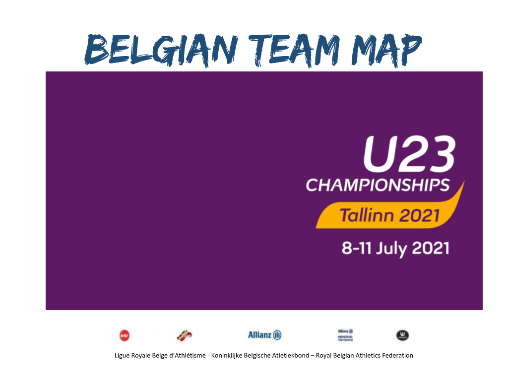 Belgian Team Map