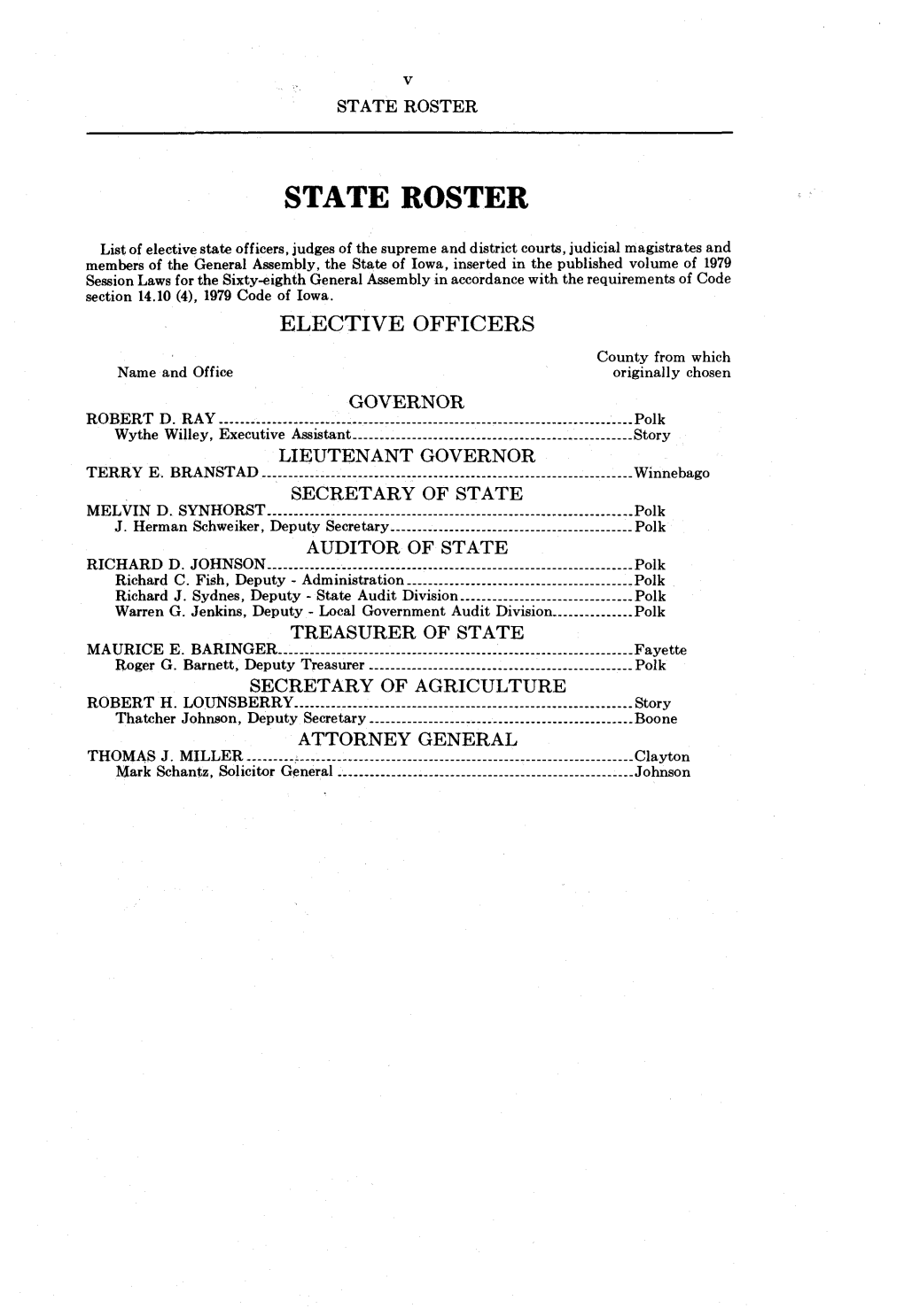 State Roster