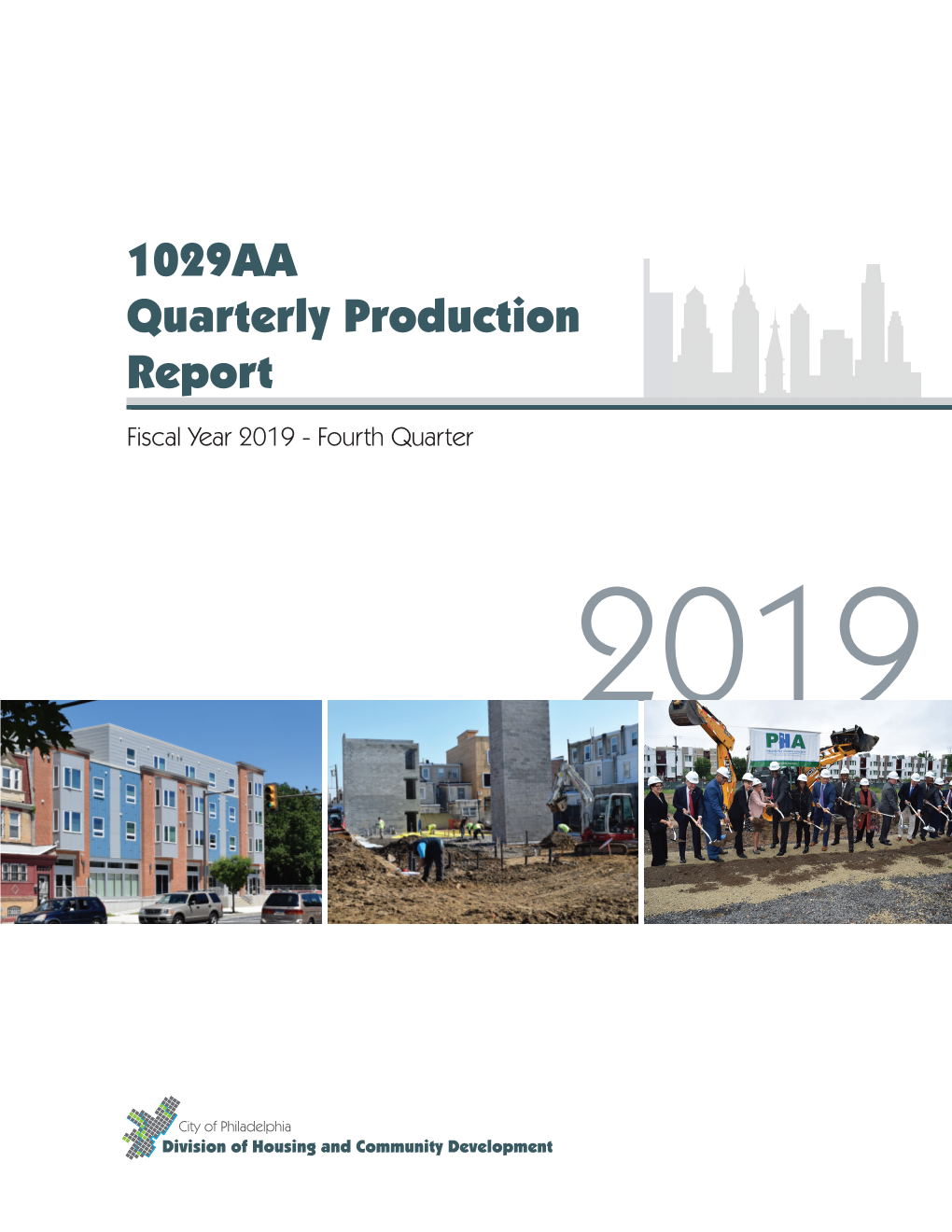 1029AA Quarterly Production Report