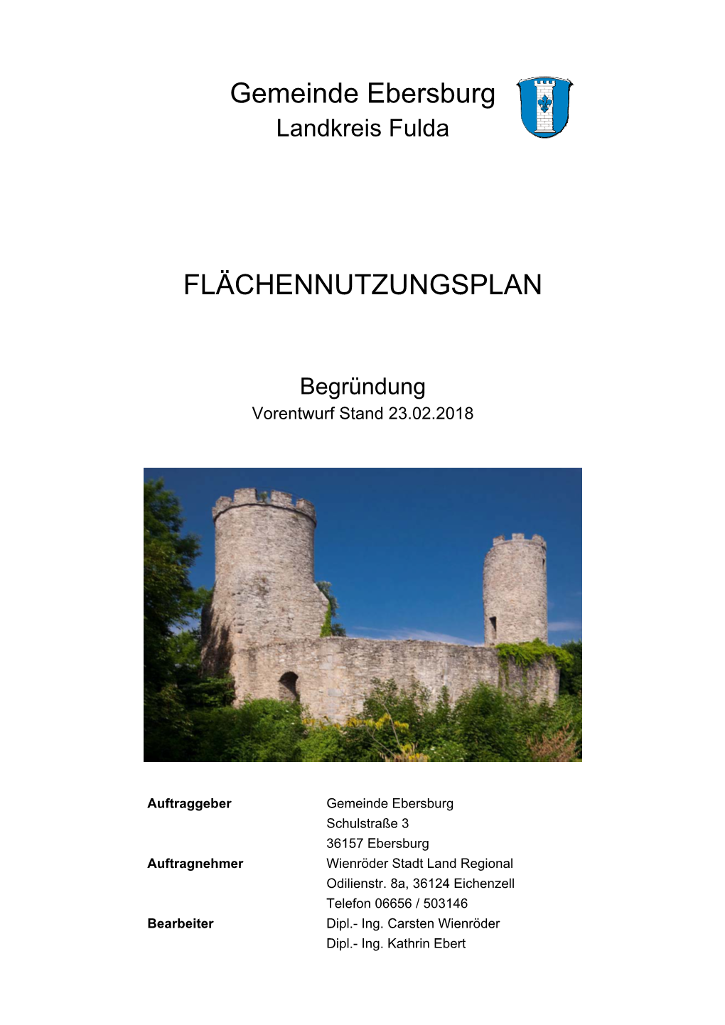 Gemeinde Ebersburg Flächennutzungsplan Begründung Inhalt