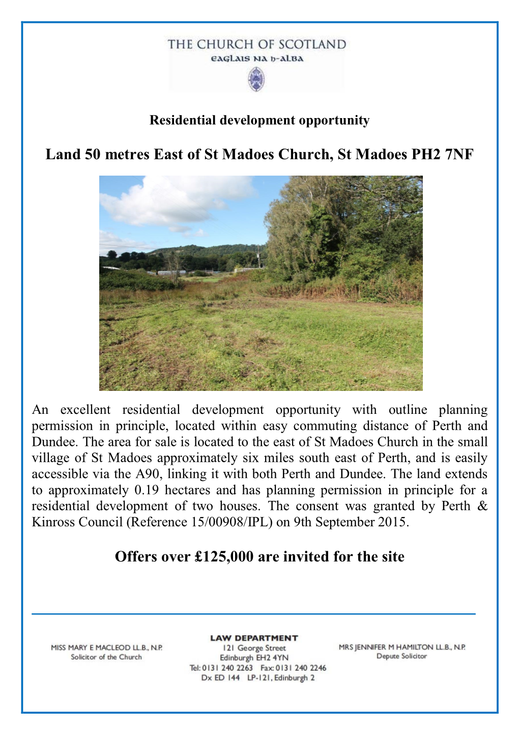 Land 50 Metres East of St Madoes Church, St Madoes PH2 7NF Offers