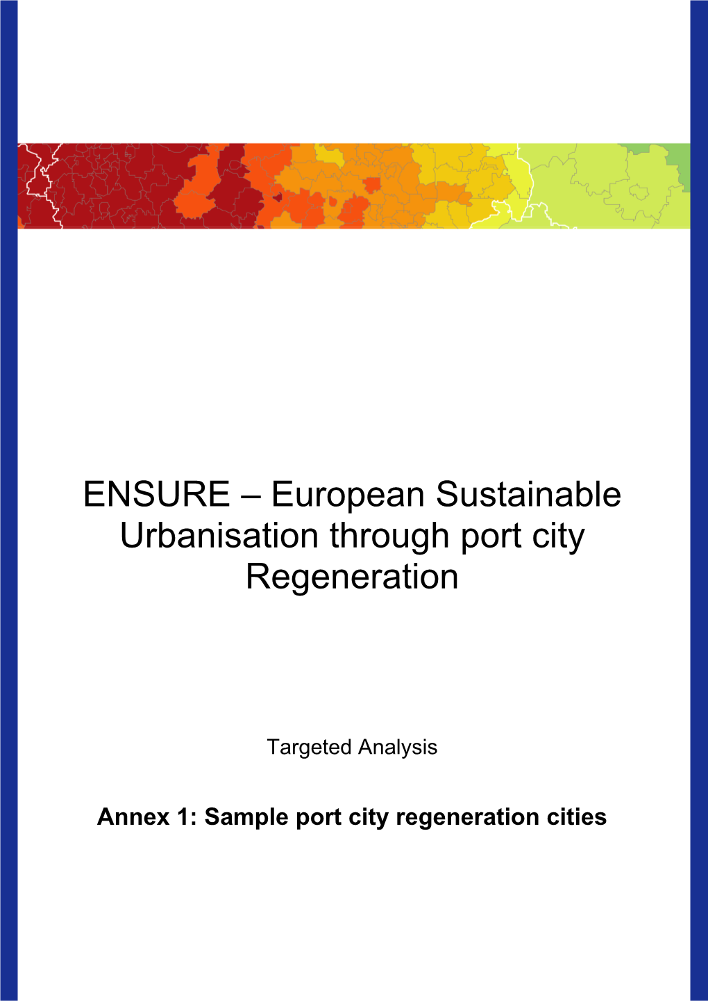 Annex 10: (Draft) Final Reports Template