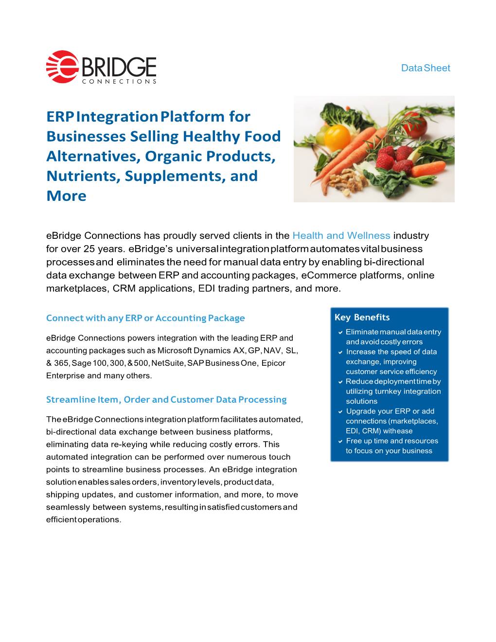 ERP Integration for the Health and Wellness Industry