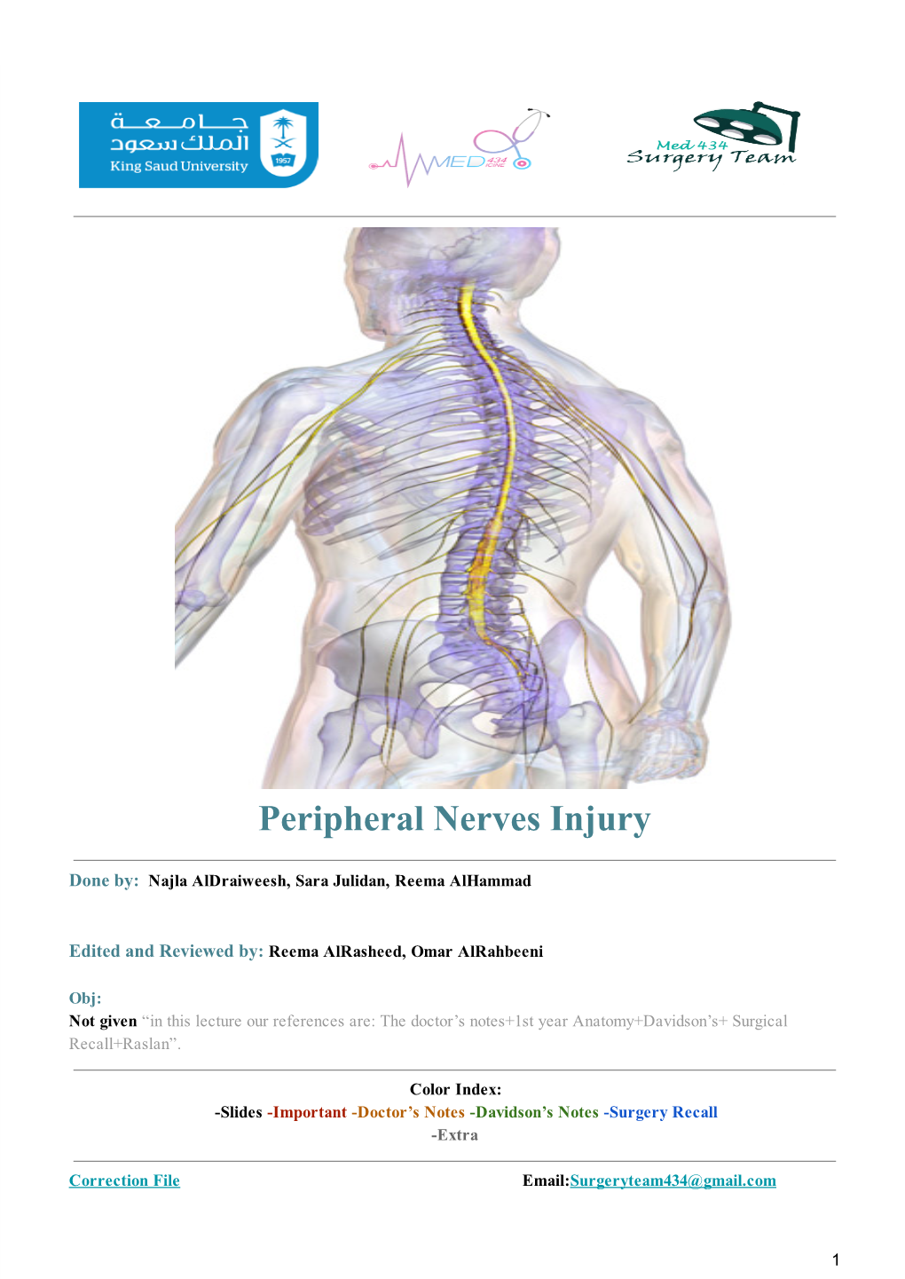 Peripheral Nerves Injury