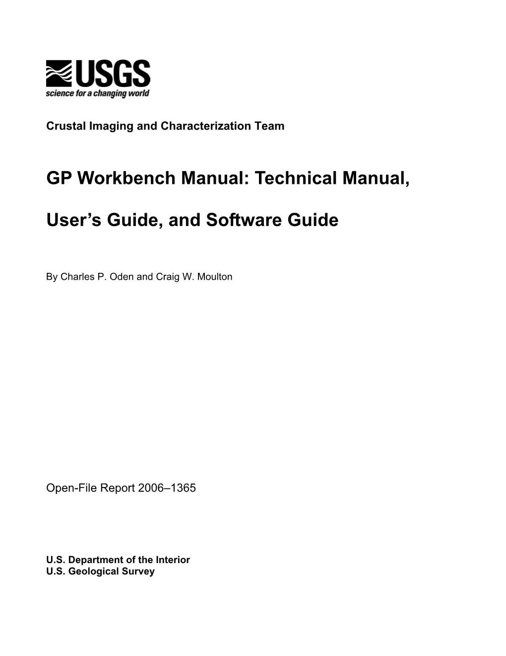 GP Workbench Manual: Technical Manual
