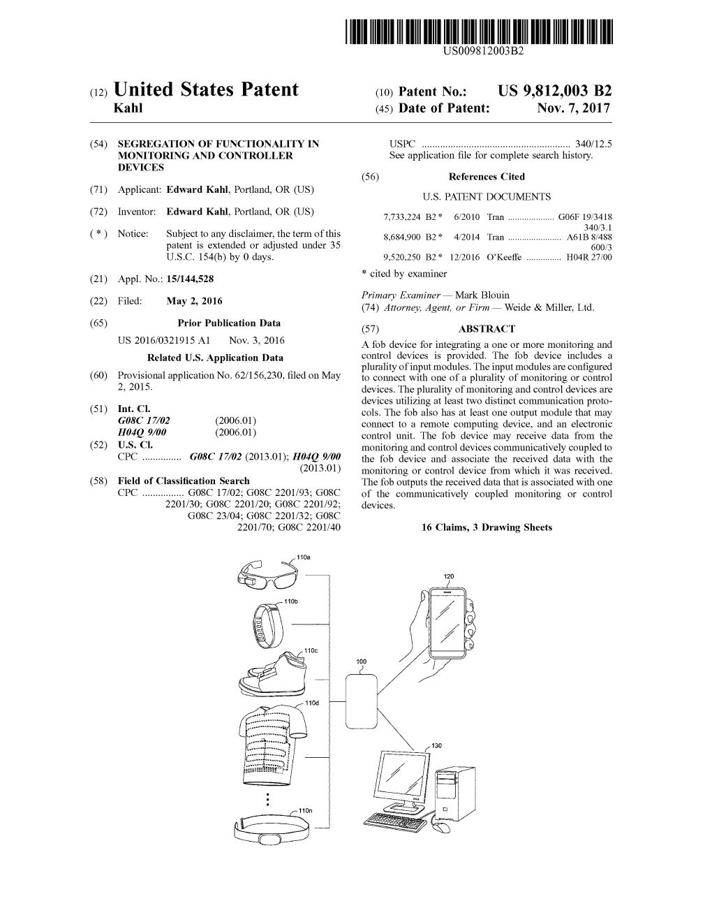 HUDUMUDULMULUTUUS009812003B2 (12 ) United States Patent (10 ) Patent No