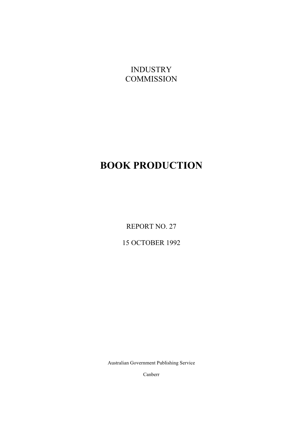 Book Production