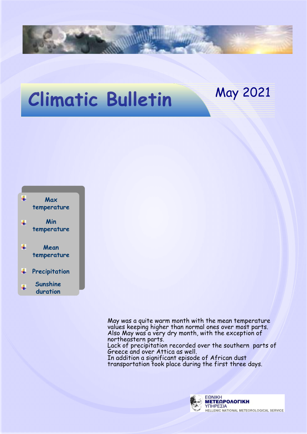 Climatic Bulletinmay 2021