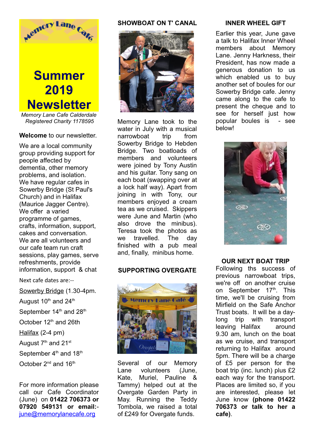 Summer 2019 Newsletter