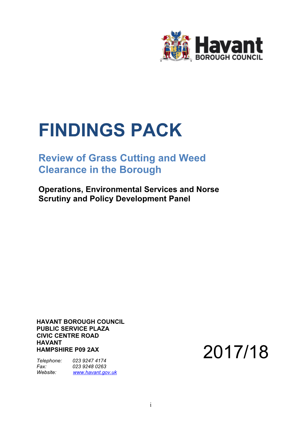 Grass Cutting Weed Clearance Findings Pack