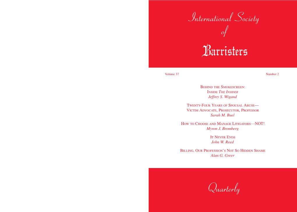 International Society of Quarterly