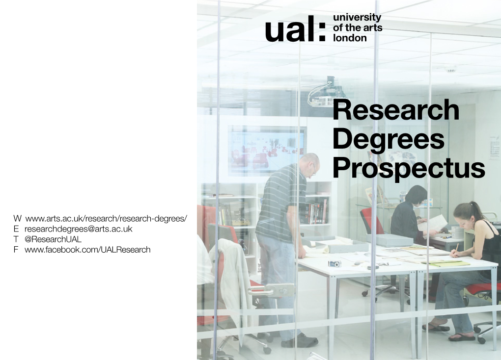 Research Degrees Prospectus