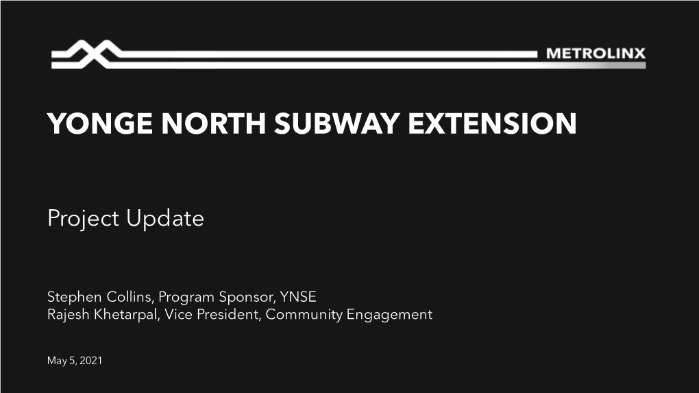 Yonge North Subway Extension