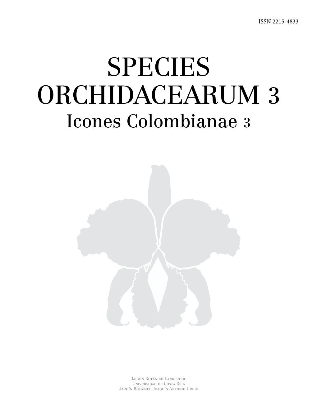 Icones Colombianae 3