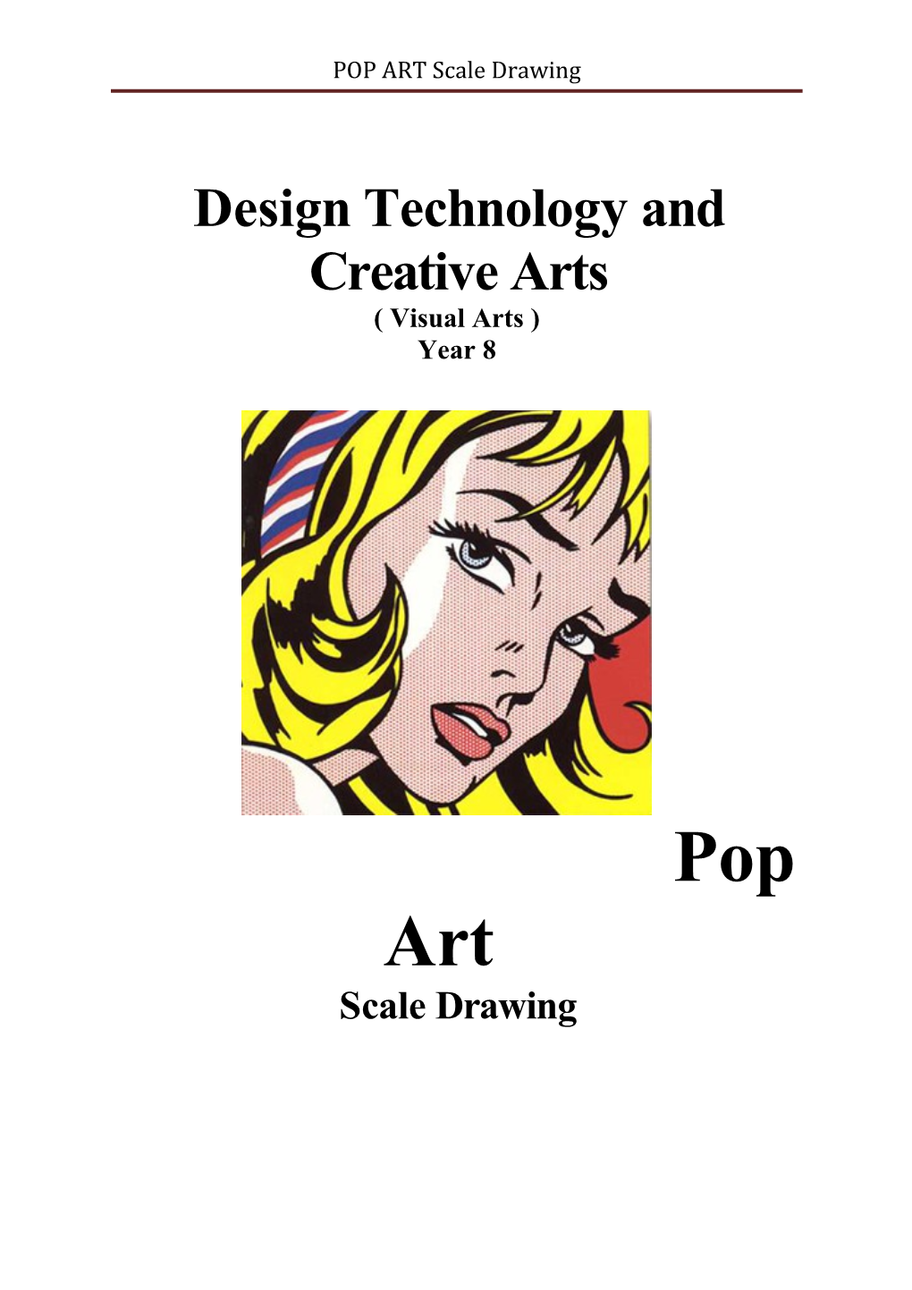 POP ART Scale Drawing