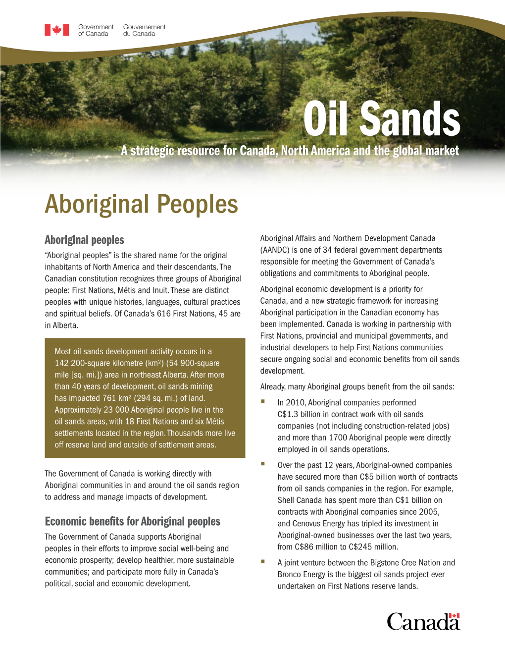 Oil Sands Aboriginal Peoples
